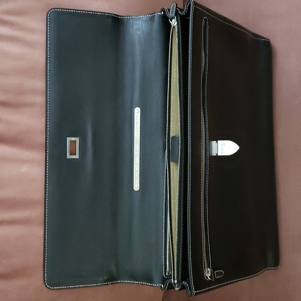 Genuine Asprey London Leather 2 Folder Briefcase Gem